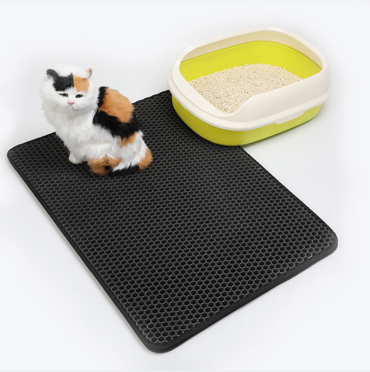 Cat Litter Mat - EVA Double Pet Litter Tray Mat Non Slip & Dustproof