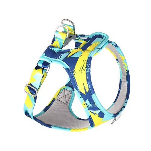 Dog Cat Harness Adjustable Pet Vest – Comfortable Puppy Walking Leash & Secure Straps