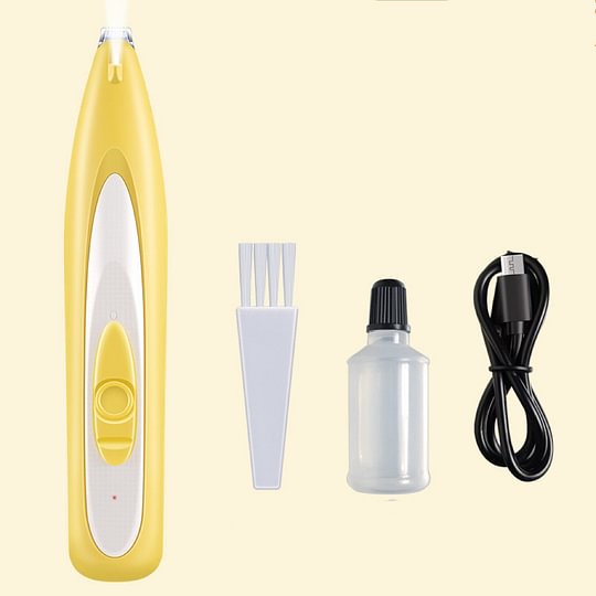 Pet Paw Trimmer - Quiet Pet Clipper with LED Light & Stainless Steel Blade for Small Areas