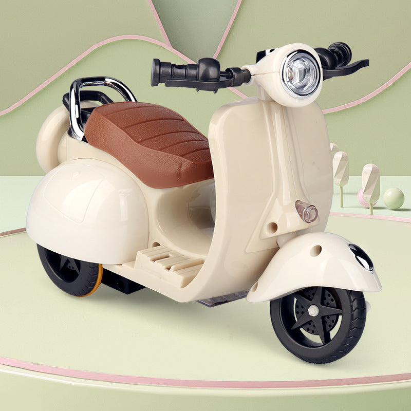 Mini Electric Motorcycle – Retro Spinning Doll Motorcycle Accessory Toy