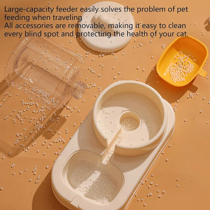 Automatic Pet Feeder - Large Capacity Food And Water Dispenser With Filter Design