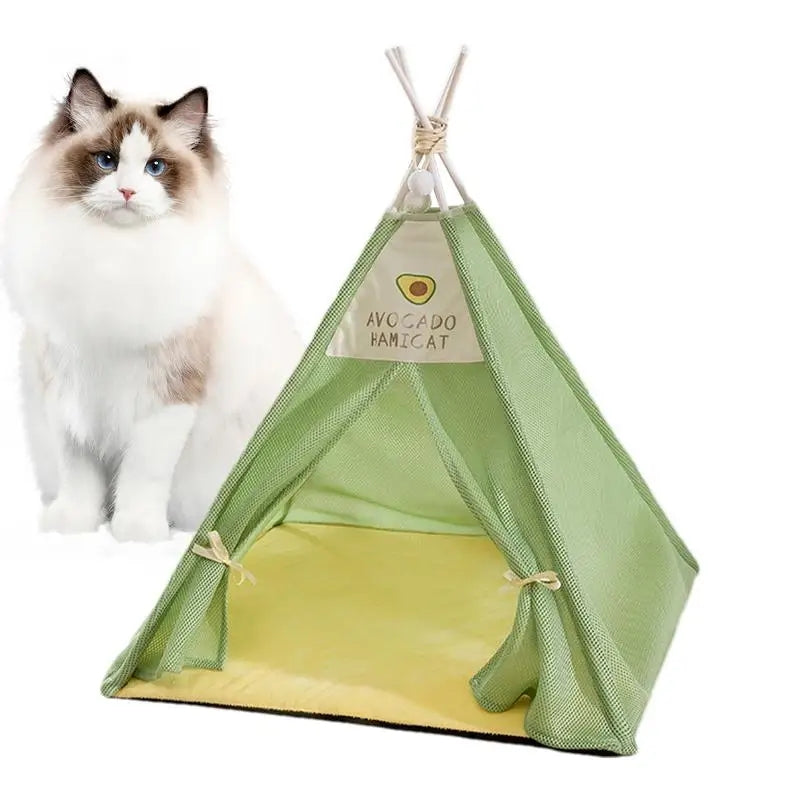 Cat Sleep Tent – Comfortable Portable Pet Sleeping Tent with Mesh Enclosure