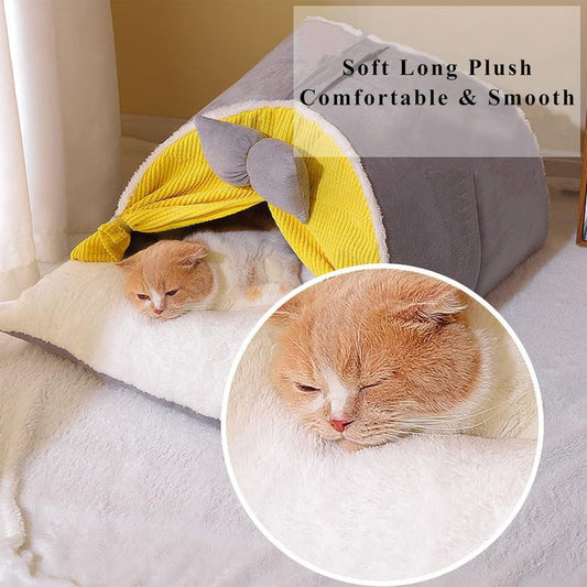 Cat Sleeping Bag - Cozy Indoor Cat Shelter | Soft Pet Comfort Sack