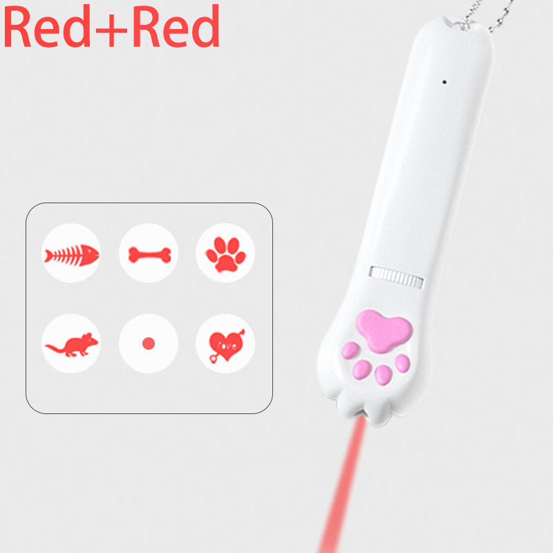 Cat Laser Pointer - Infrared Multi-Pattern Laser Cat Toy with Red Green Light