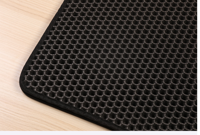Cat Litter Mat - EVA Double Pet Litter Tray Mat Non Slip & Dustproof