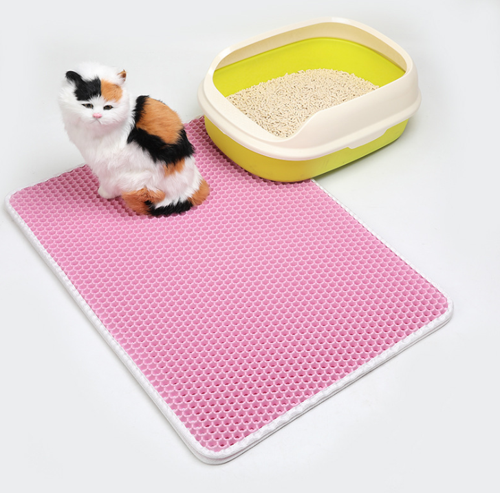 Cat Litter Mat - EVA Double Pet Litter Tray Mat Non Slip & Dustproof