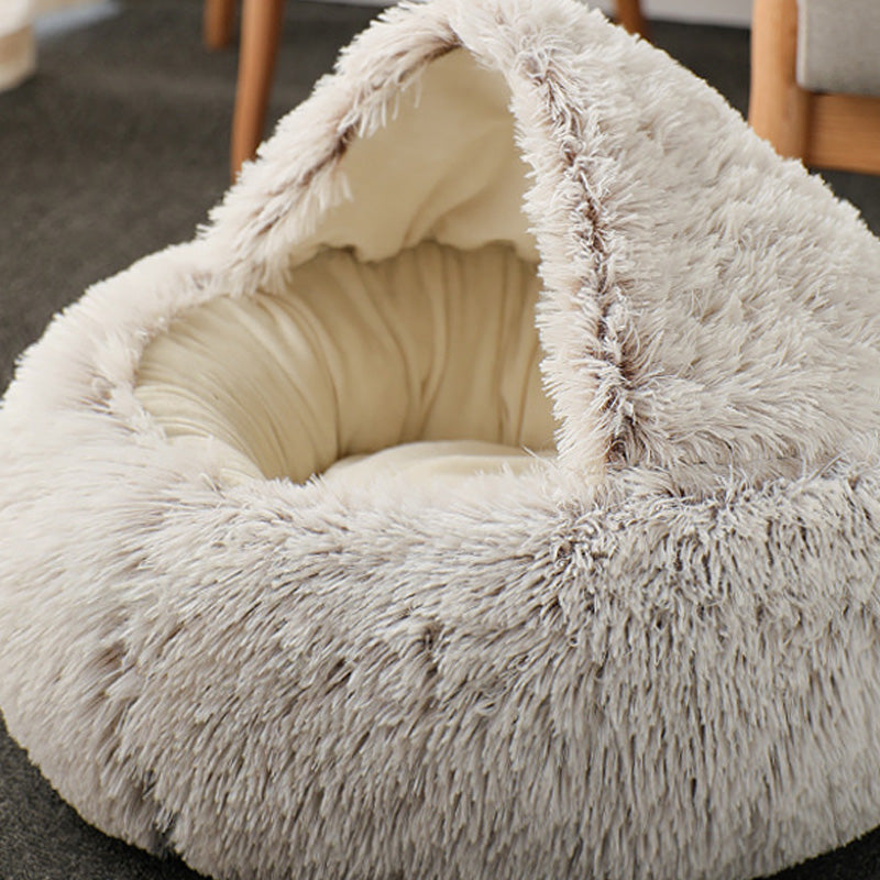 Cat Cave Winter Bed - Cozy Insulated Pet Shelter for Indoor Cats