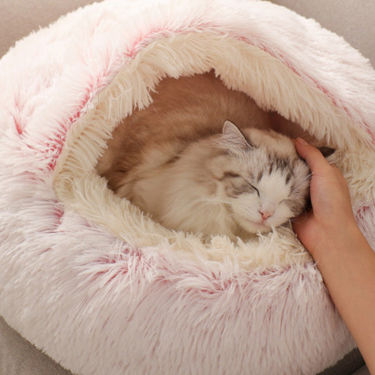 Cat Cave Winter Bed - Cozy Insulated Pet Shelter for Indoor Cats