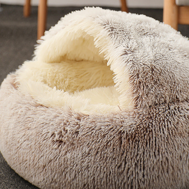 Cat Cave Winter Bed - Cozy Insulated Pet Shelter for Indoor Cats