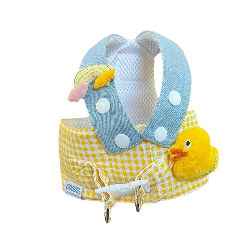 Pet Chest Harness – Adjustable Dog & Cat Harness with Duck Design for Spring Summer