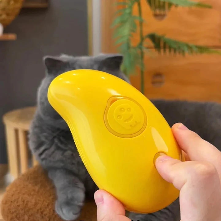3 in 1 Cat Brush | Pet Grooming Brush with Nano Mist Spray & Deshedding Tool