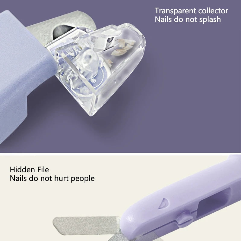 Dog Nail Clipper With LED Light - Anti-Splash Pet Nail Trimmer For Cats & Dogs