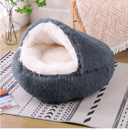 Cat Cave Winter Bed - Cozy Insulated Pet Shelter for Indoor Cats