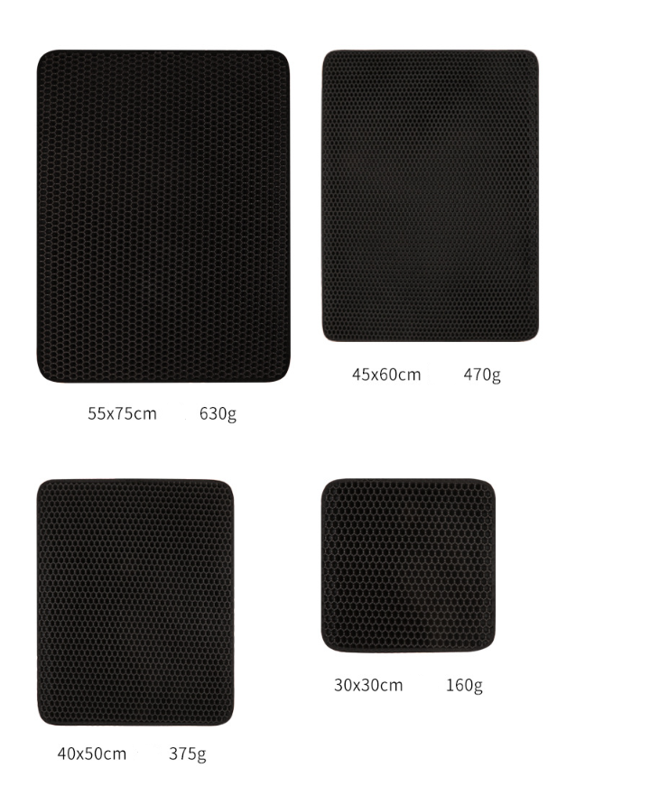 Cat Litter Mat - EVA Double Pet Litter Tray Mat Non Slip & Dustproof