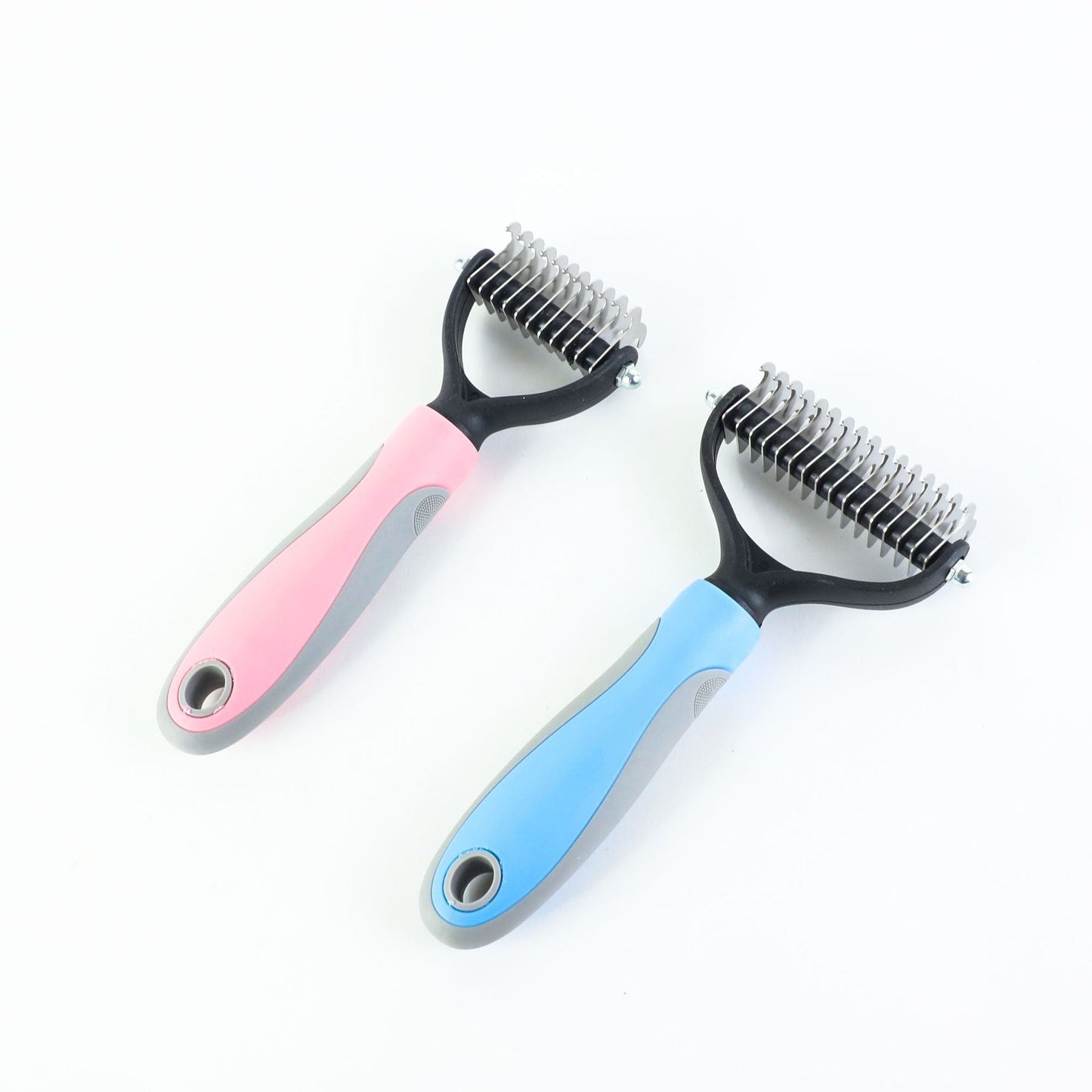 Pet Hair Removal Comb – Self Cleaning Brush | Deshedding Grooming Tool For Cats & Dogs