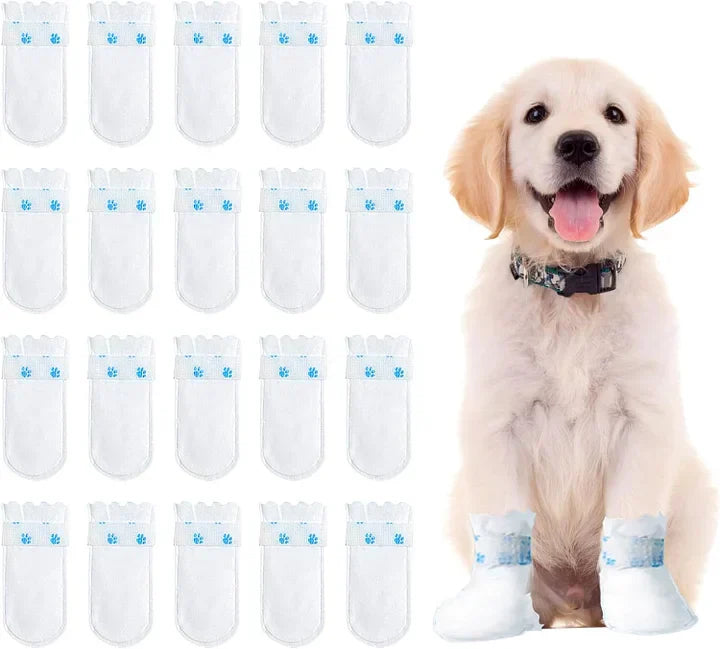 Disposable Dog Shoes - Breathable Pet Ankle Boots for Paw Injury Protection
