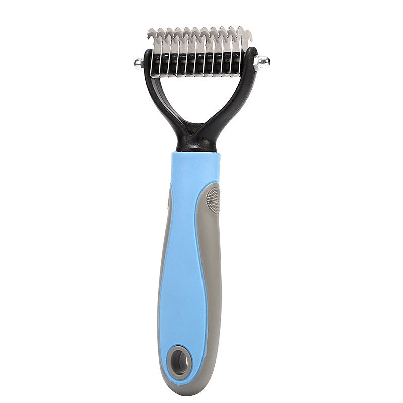 Pet Hair Removal Comb – Self Cleaning Brush | Deshedding Grooming Tool For Cats & Dogs