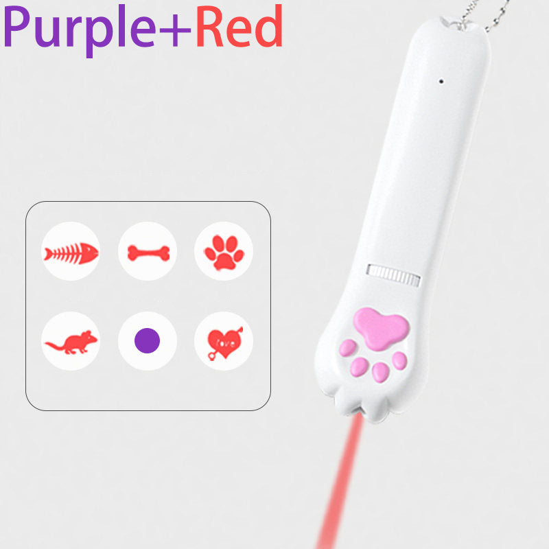 Cat Laser Pointer - Infrared Multi-Pattern Laser Cat Toy with Red Green Light