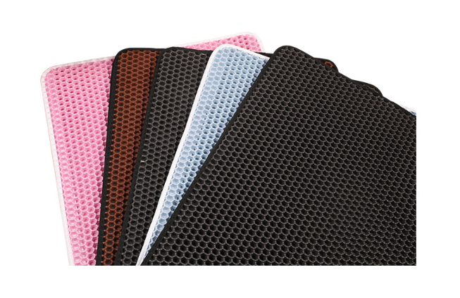 Cat Litter Mat - EVA Double Pet Litter Tray Mat Non Slip & Dustproof