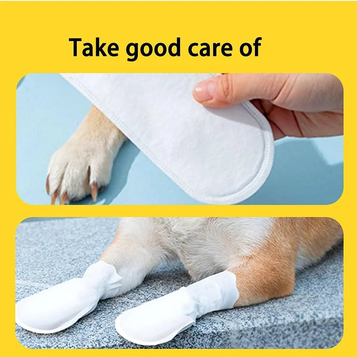 Disposable Dog Shoes - Breathable Pet Ankle Boots for Paw Injury Protection