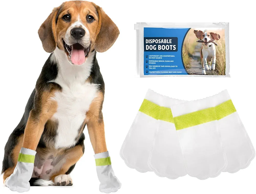 Waterproof Dog Booties – Disposable Pet Booties for Paw Protection & Injury Prevention