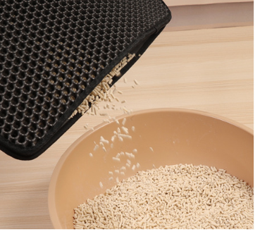 Cat Litter Mat - EVA Double Pet Litter Tray Mat Non Slip & Dustproof