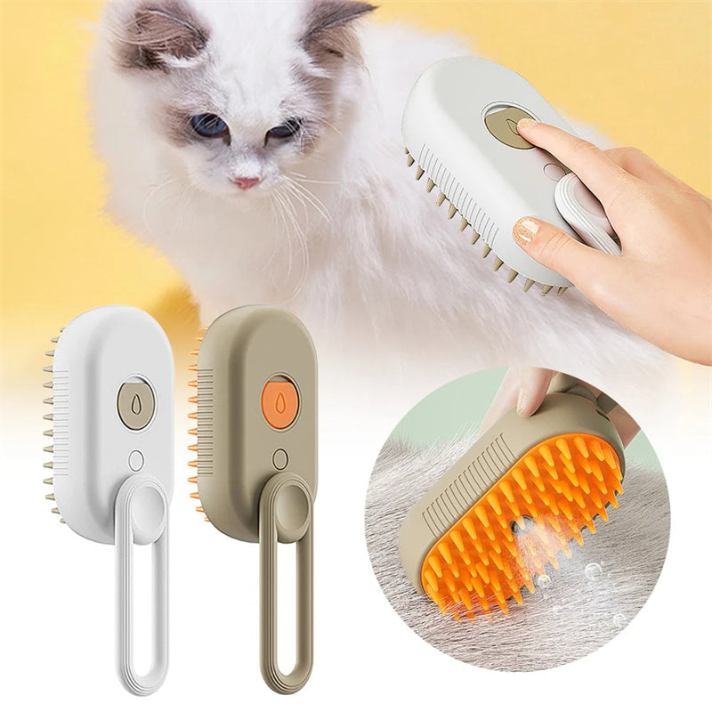 Pet Grooming Brush – Ergonomic Deshedding Brush & Fur Removal Comb for Pet Care