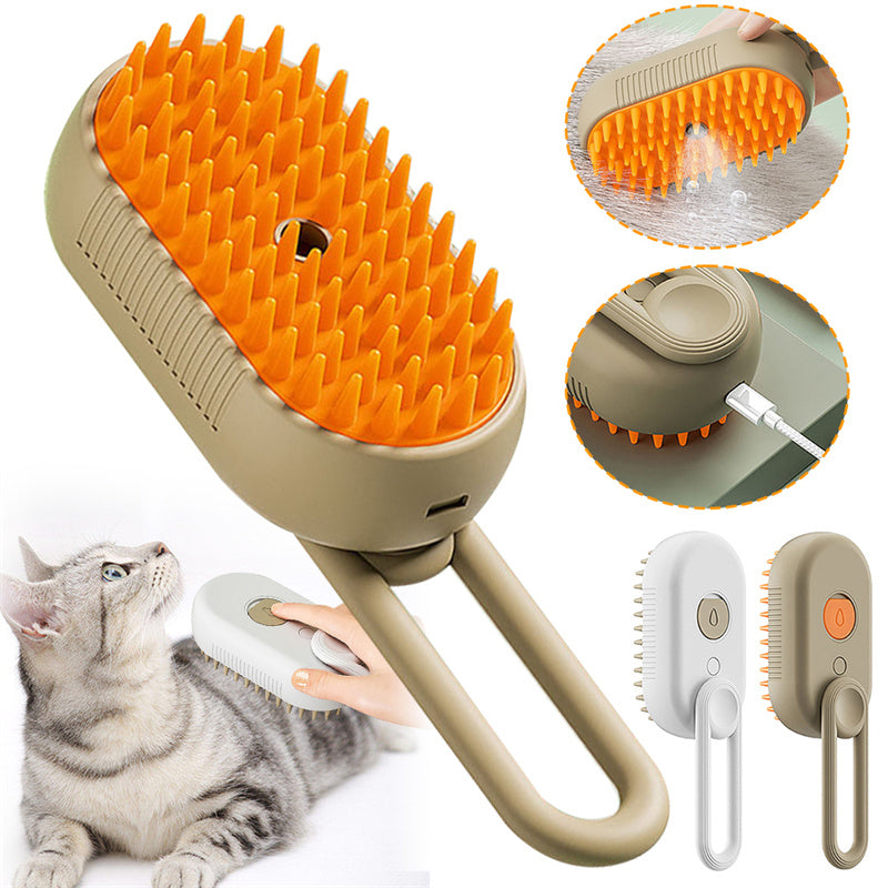 Pet Grooming Brush – Ergonomic Deshedding Brush & Fur Removal Comb for Pet Care