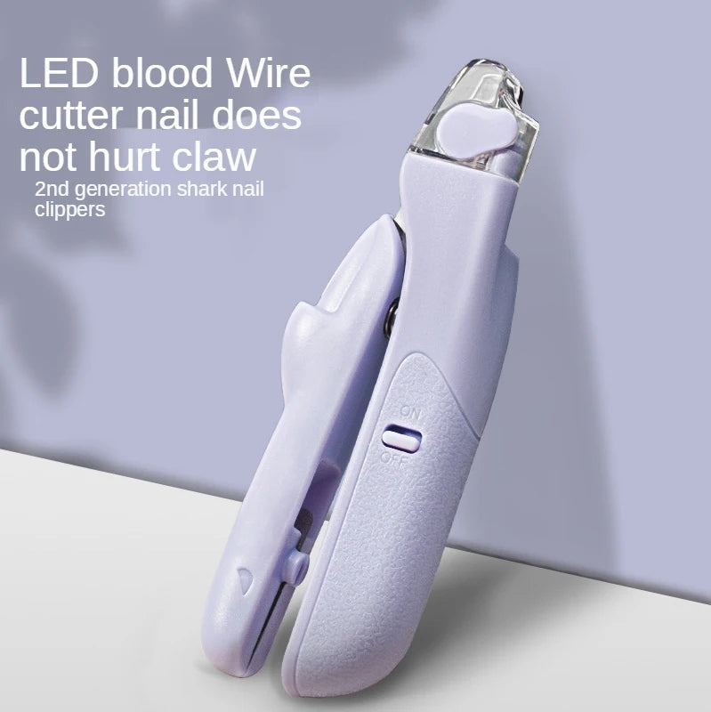 Dog Nail Clipper With LED Light - Anti-Splash Pet Nail Trimmer For Cats & Dogs