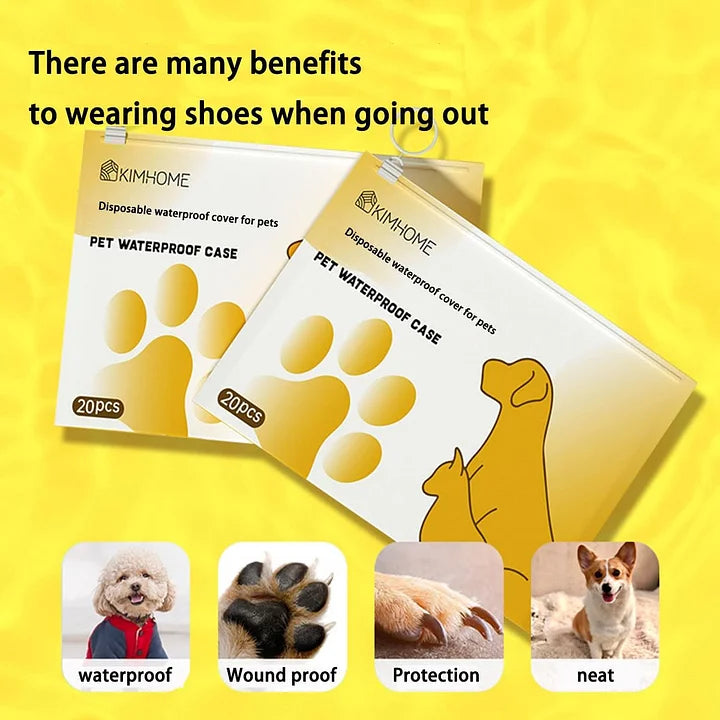 Disposable Dog Shoes - Breathable Pet Ankle Boots for Paw Injury Protection