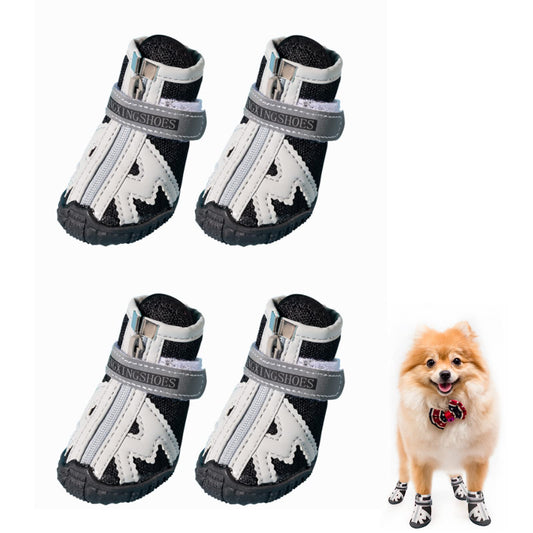 Dog Boots For Hiking – Durable Non Slip Dog Shoes With Adjustable Booties