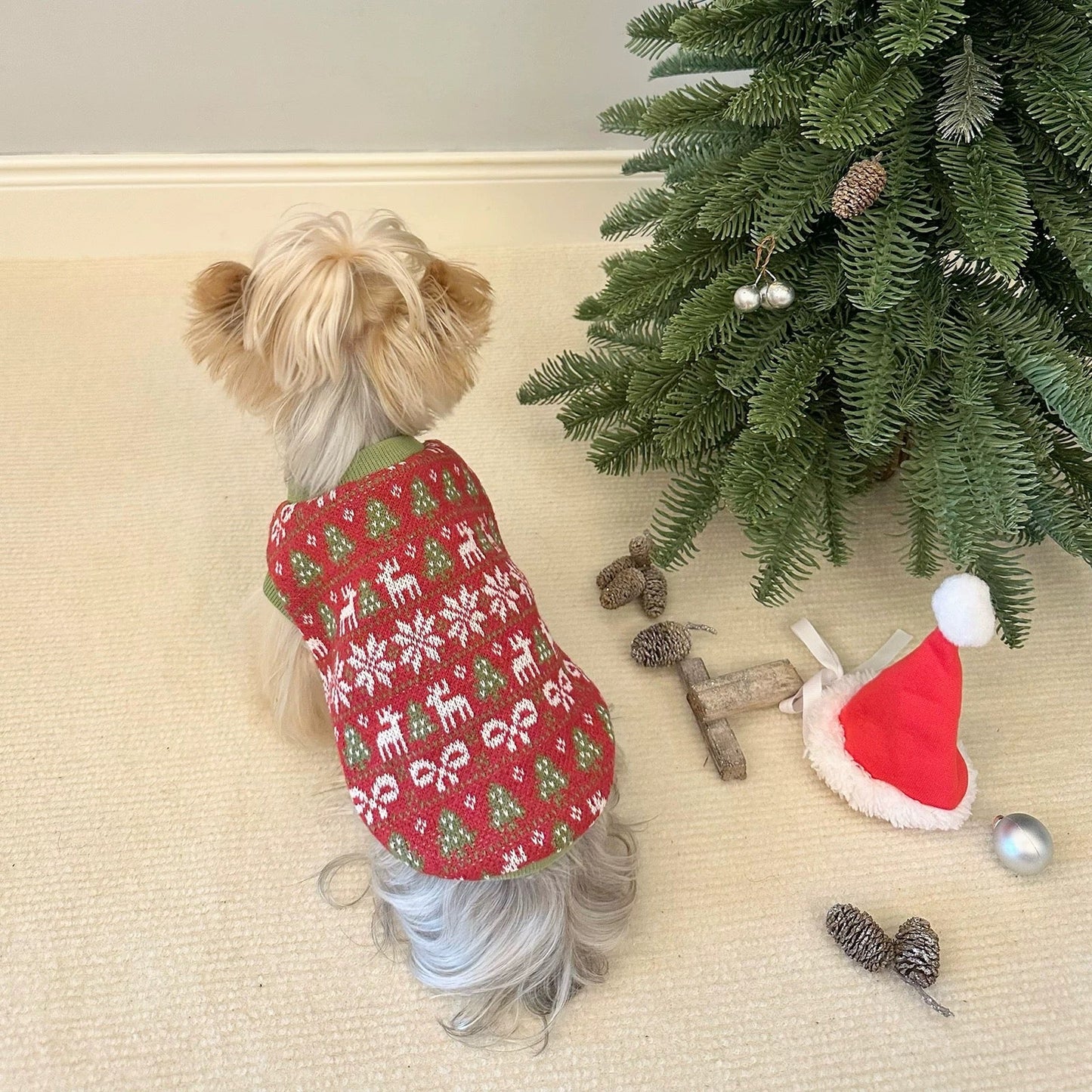 Christmas Dog Shirt - Cute Holiday Dog Shirt | Festive Pet Apparel & Seasonal Wear