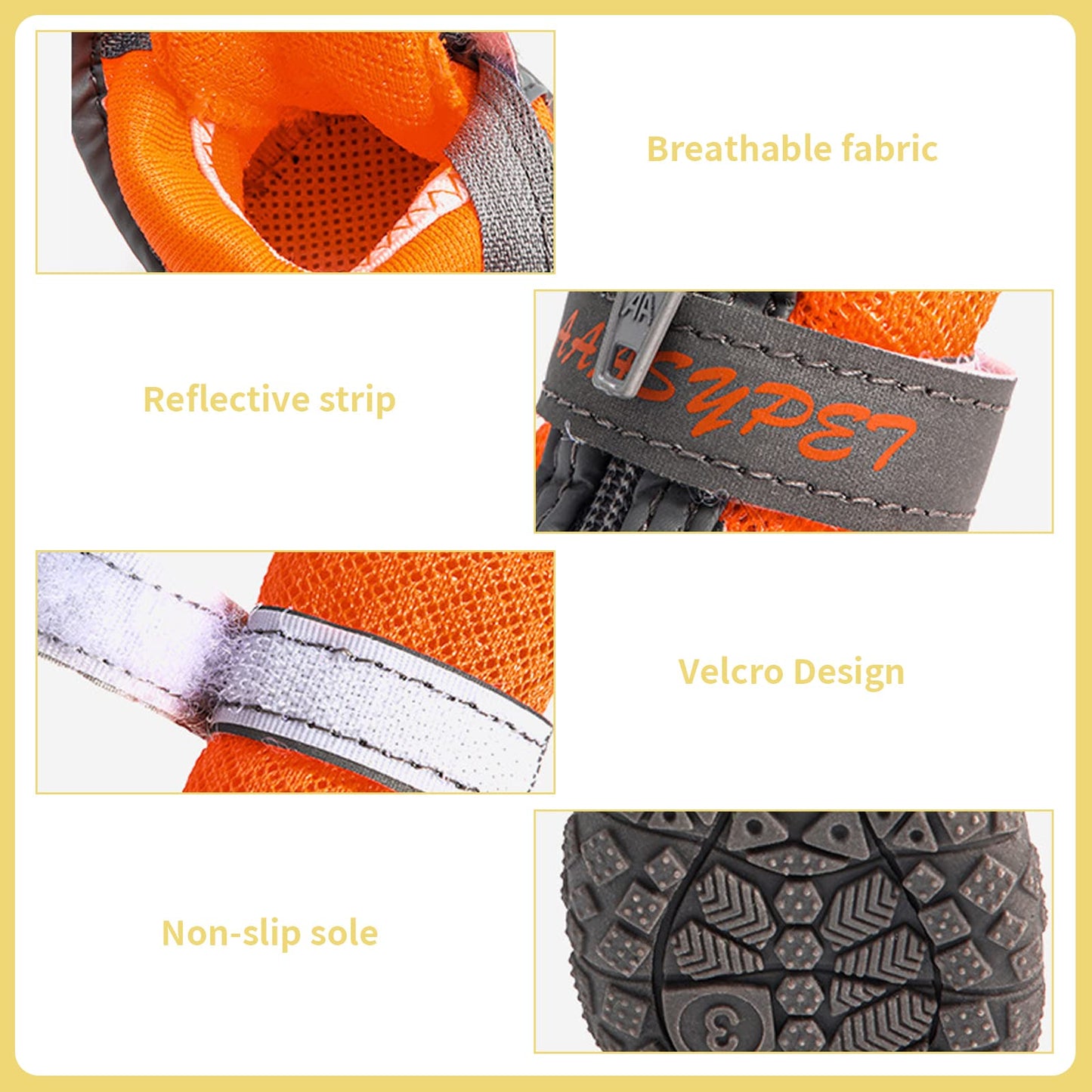 Dog Boots For Hiking – Durable Non Slip Dog Shoes With Adjustable Booties
