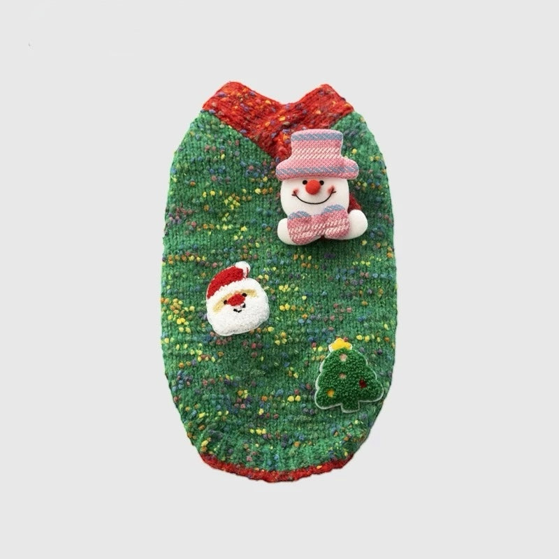 Pet Christmas Dress - Warm Dog Dress & Cozy Holiday Pet Apparel for Winter