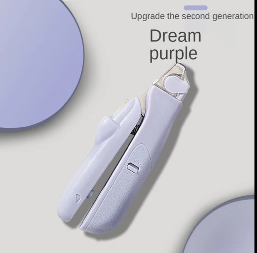 Dog Nail Clipper With LED Light - Anti-Splash Pet Nail Trimmer For Cats & Dogs