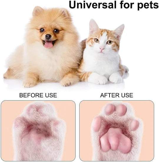 Pet Paw Trimmer - Quiet Pet Clipper with LED Light & Stainless Steel Blade for Small Areas