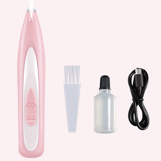 Pet Paw Trimmer - Quiet Pet Clipper with LED Light & Stainless Steel Blade for Small Areas