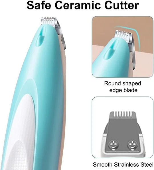 Pet Paw Trimmer - Quiet Pet Clipper with LED Light & Stainless Steel Blade for Small Areas