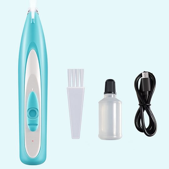 Pet Paw Trimmer - Quiet Pet Clipper with LED Light & Stainless Steel Blade for Small Areas
