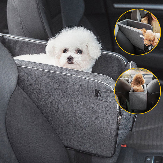 Portable Dog Car Seat – Nonslip Pet Travel Seat With Central Control Safety