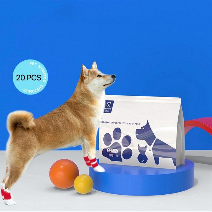 Disposable Dog Shoes - Breathable Pet Ankle Boots for Paw Injury Protection