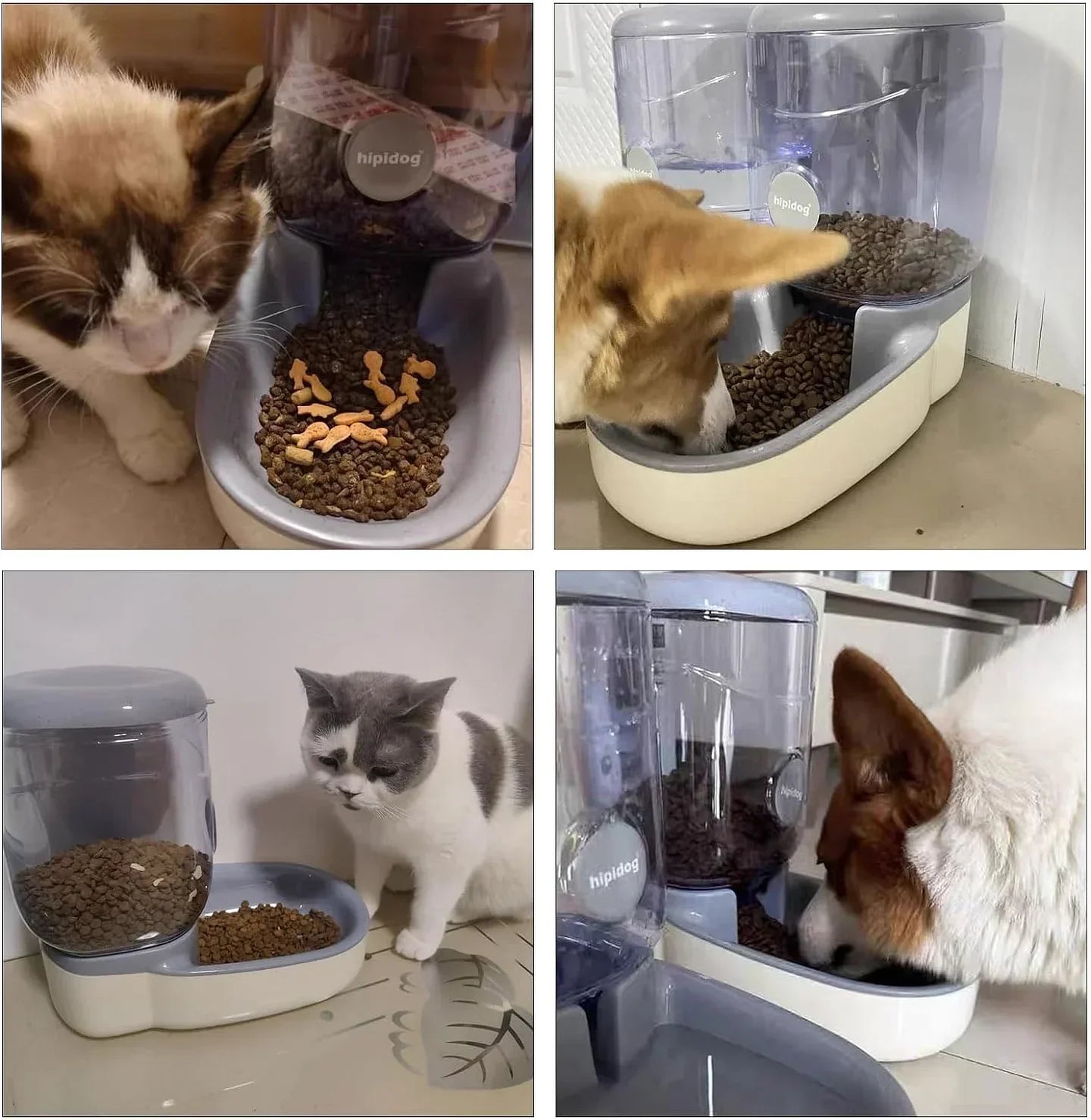 Automatic Pet Feeder - Gravity Dog Feeder With Large Capacity Dispenser