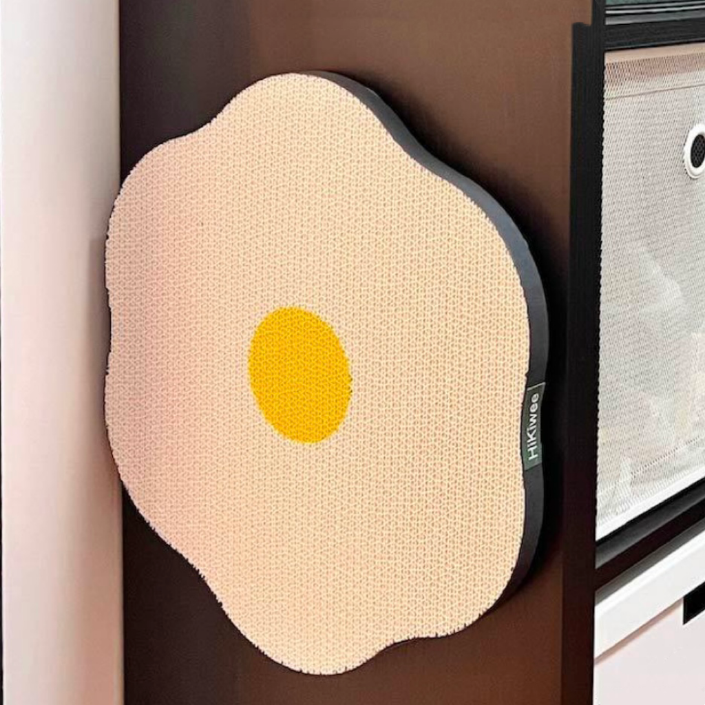 Wall Mounted Cat Scratcher – Cactus Design Indoor Scratch Post With Nano Adhesive