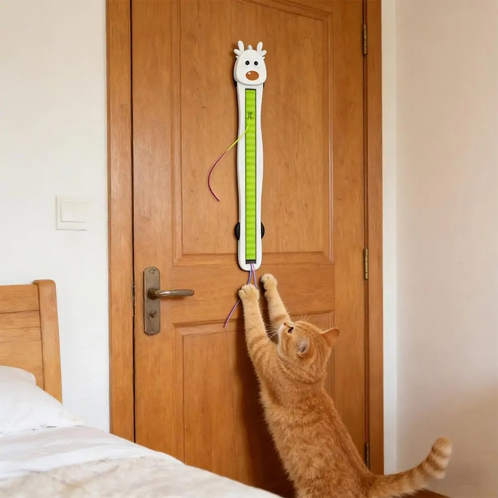 Wall Mounted Auto Motion Flying Rope Cat Toy Quiet String Interactive Adjustable Modes Electric Teasing Kitten Toy for Boredom