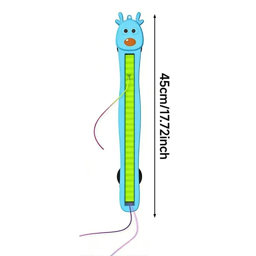 Wall Mounted Auto Motion Flying Rope Cat Toy Quiet String Interactive Adjustable Modes Electric Teasing Kitten Toy for Boredom