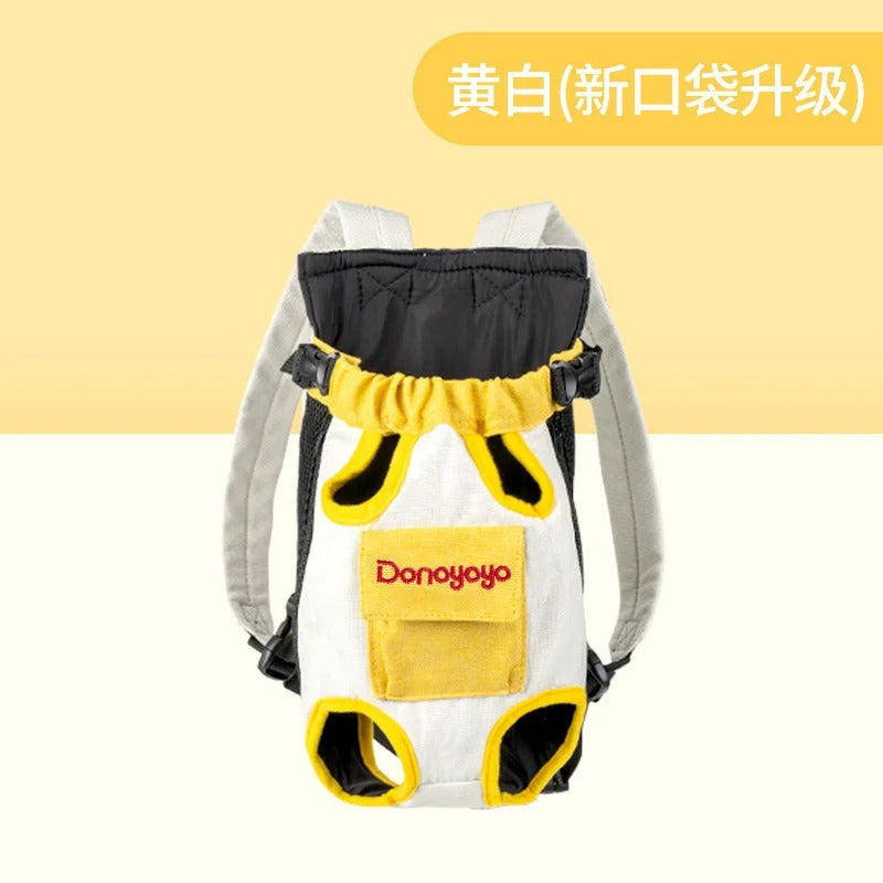 Front Pet Carrier Backpack Chest Harness For Small Dogs And Cats Four Legged Mesh Portable Travel Hands Free For Pet Owners Gift