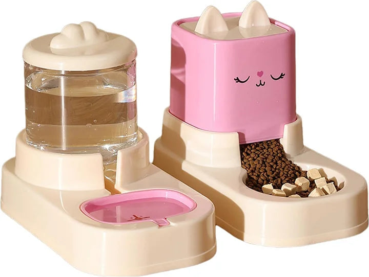 Automatic Pet Feeder - Large Capacity Food And Water Dispenser With Filter Design