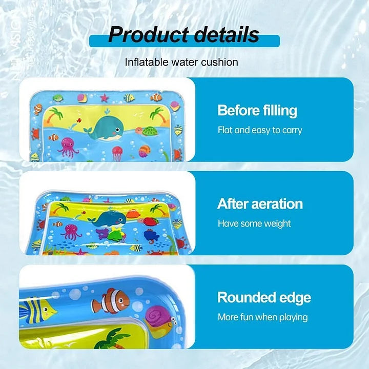 Pet Inflatable Water Mat | Scratch Resistant Cooling Pad & Interactive Toy