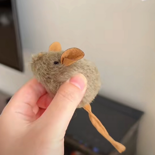 Cat Mouse Toy - Interactive Soft Plush Mouse for Cats & Kittens