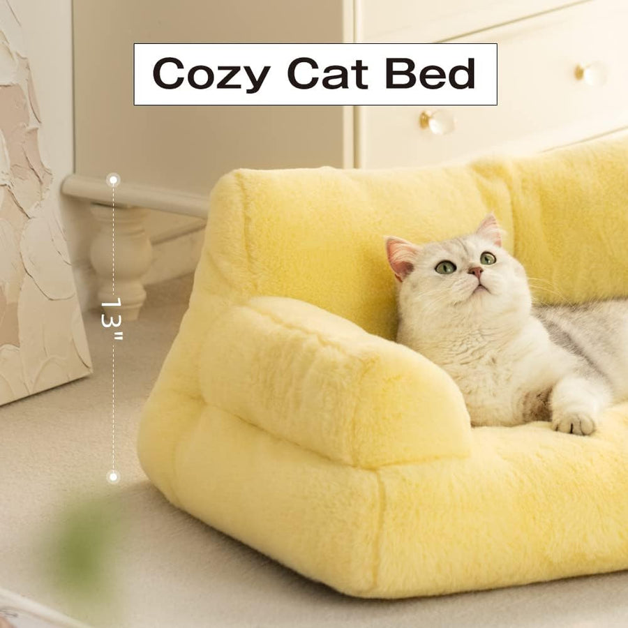 Pet Couch Bed - Washable Cat Bed with Anti Slip Bottom for Small Medium Dogs